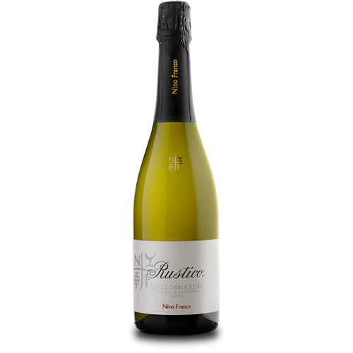 Nino Franco Rustico full bottle on white